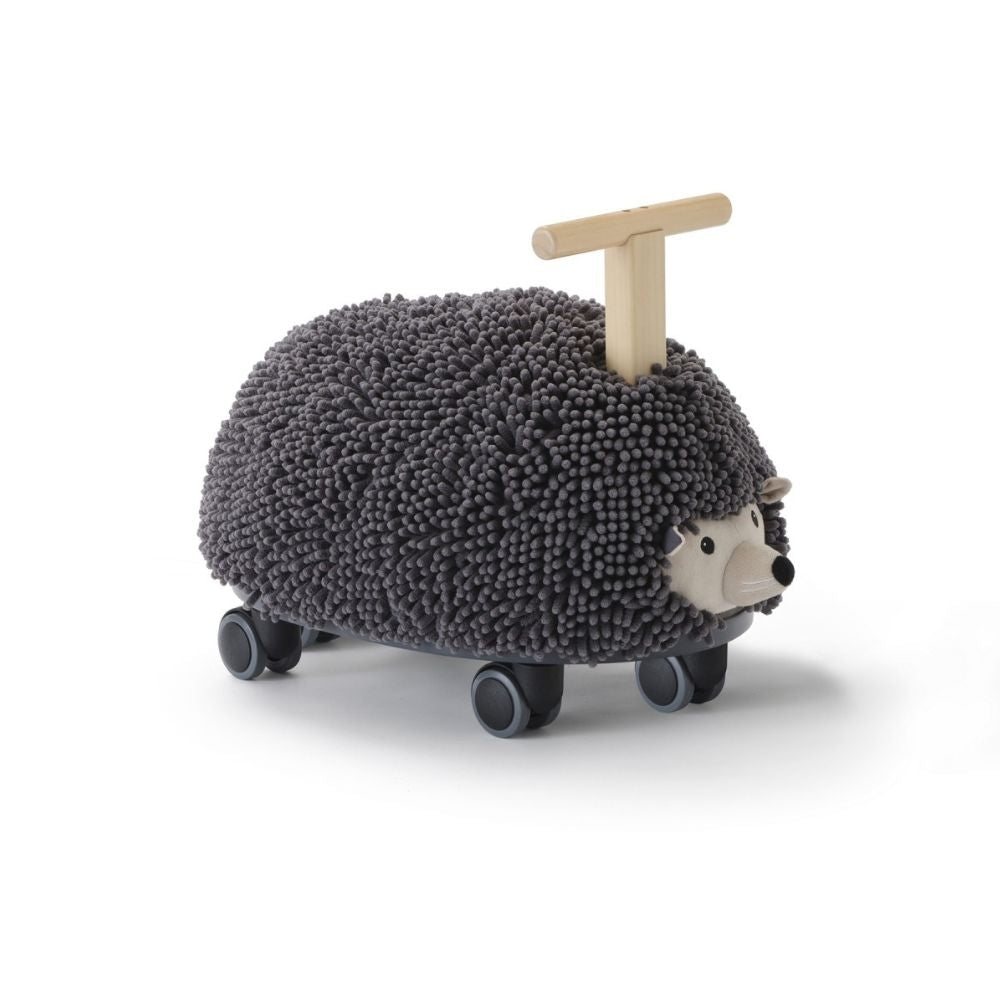 Gåbil pinnsvin Stella Edvin med chenille fra Kids Concept sett forfra