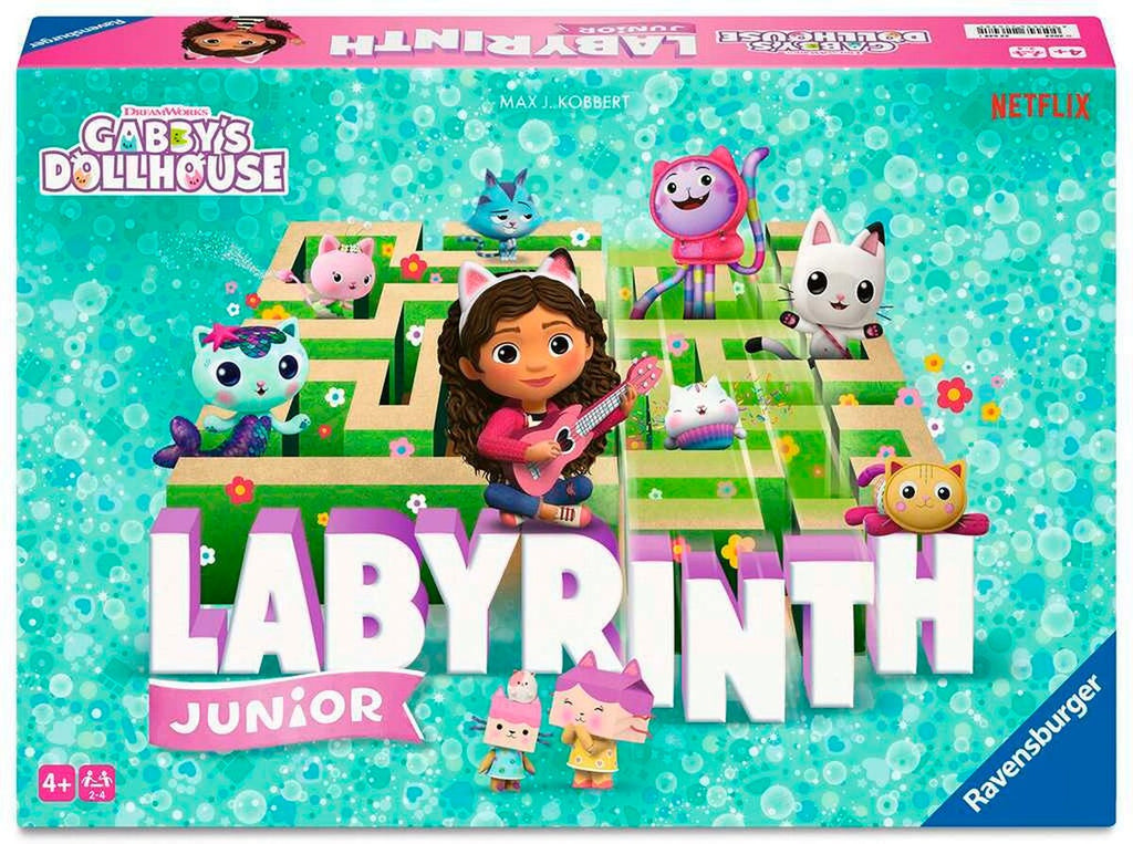 Gabby's Dollhouse Junior Labyrinth brettspill forfra