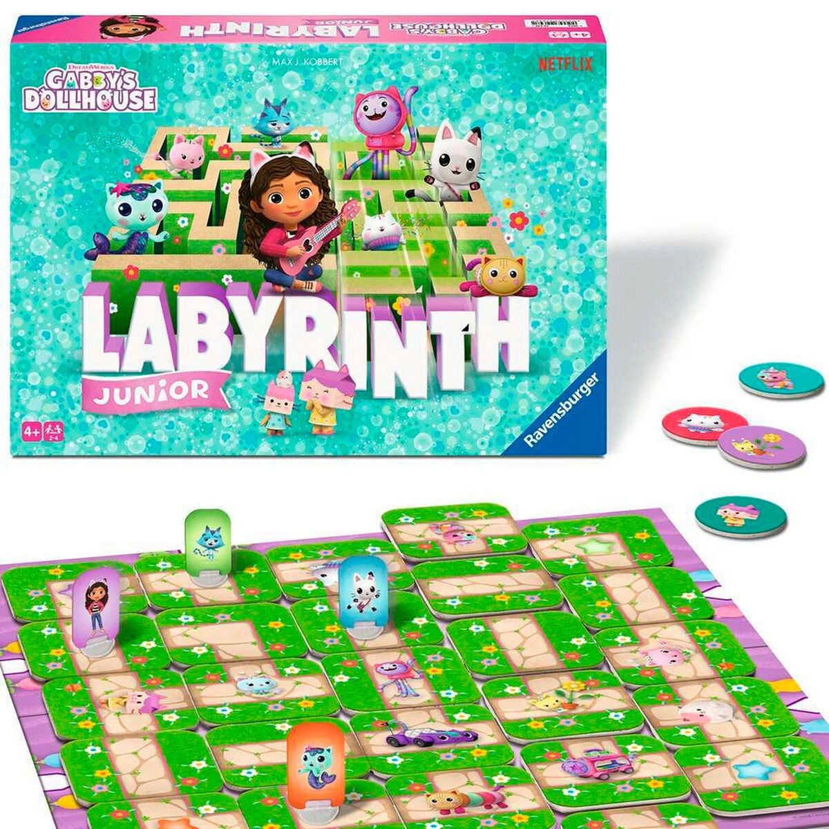Gabby's Dollhouse Junior Labyrinth brettspill montert