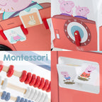 Gåbil buss Peppa Pig med aktivitetsleker med klokke detalj