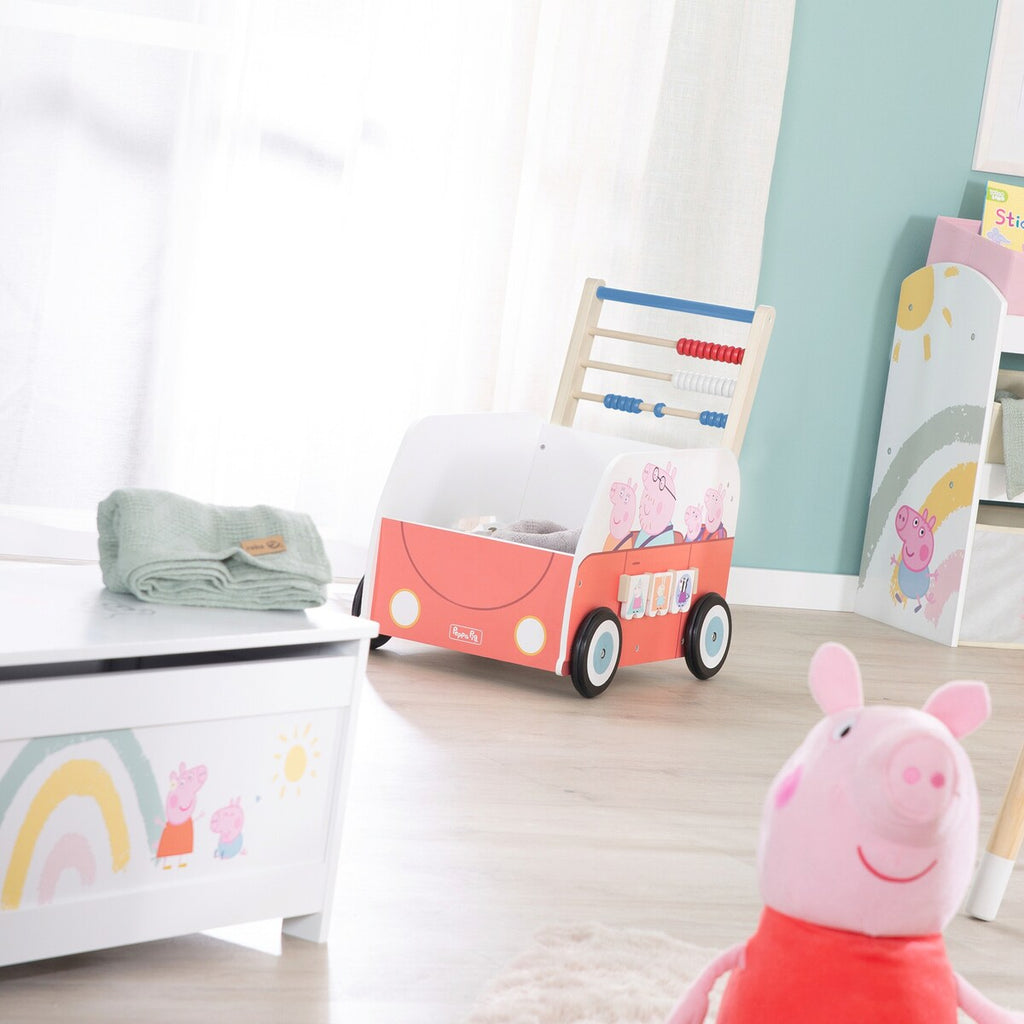 Montert Gåbil buss Peppa Pig med aktivitetsleker