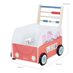 Gåbil buss Peppa Pig med aktivitetsleker med regnestav detalj