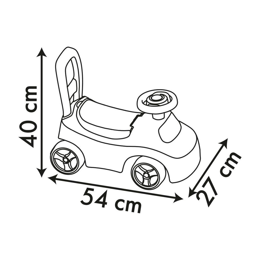 Gåbil Stitch-design 2-i-1 sideprofil