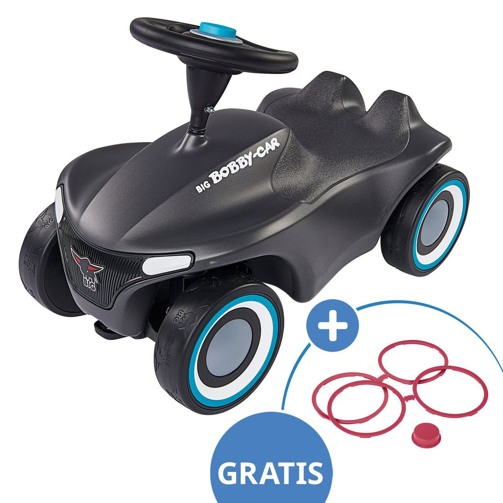 Gåbil Bobby Car Neo med brede hjul og ergonomisk sete bakside