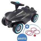 Gåbil Bobby Car Neo med brede hjul og ergonomisk sete bakside