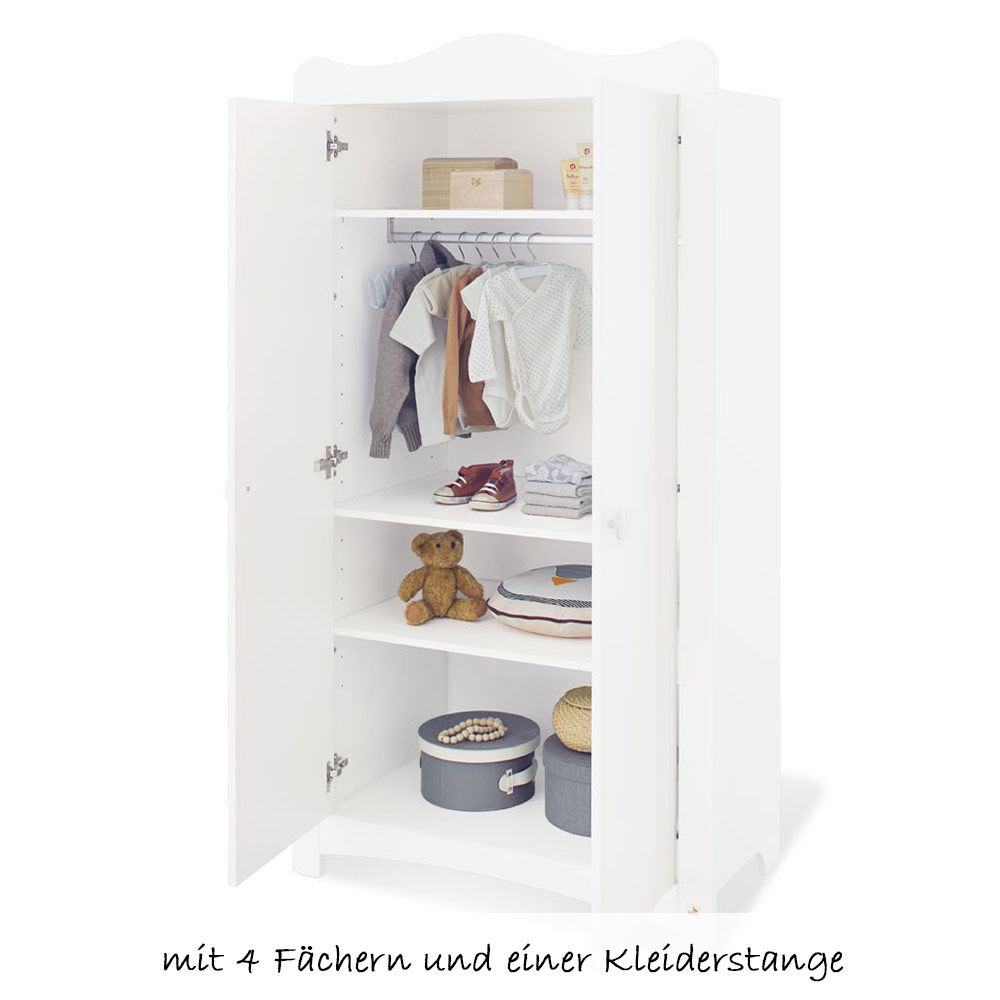 Bakside av Garderobeskap Florentina fra Pinolino