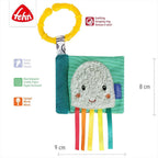 Gavesett 3 deler Ocean med rangle og knitrebook - Fehn