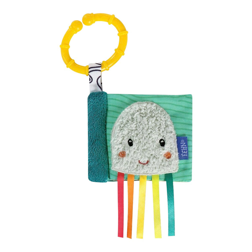 Gavesett 3 deler Ocean med rangle og knitrebook - Fehn