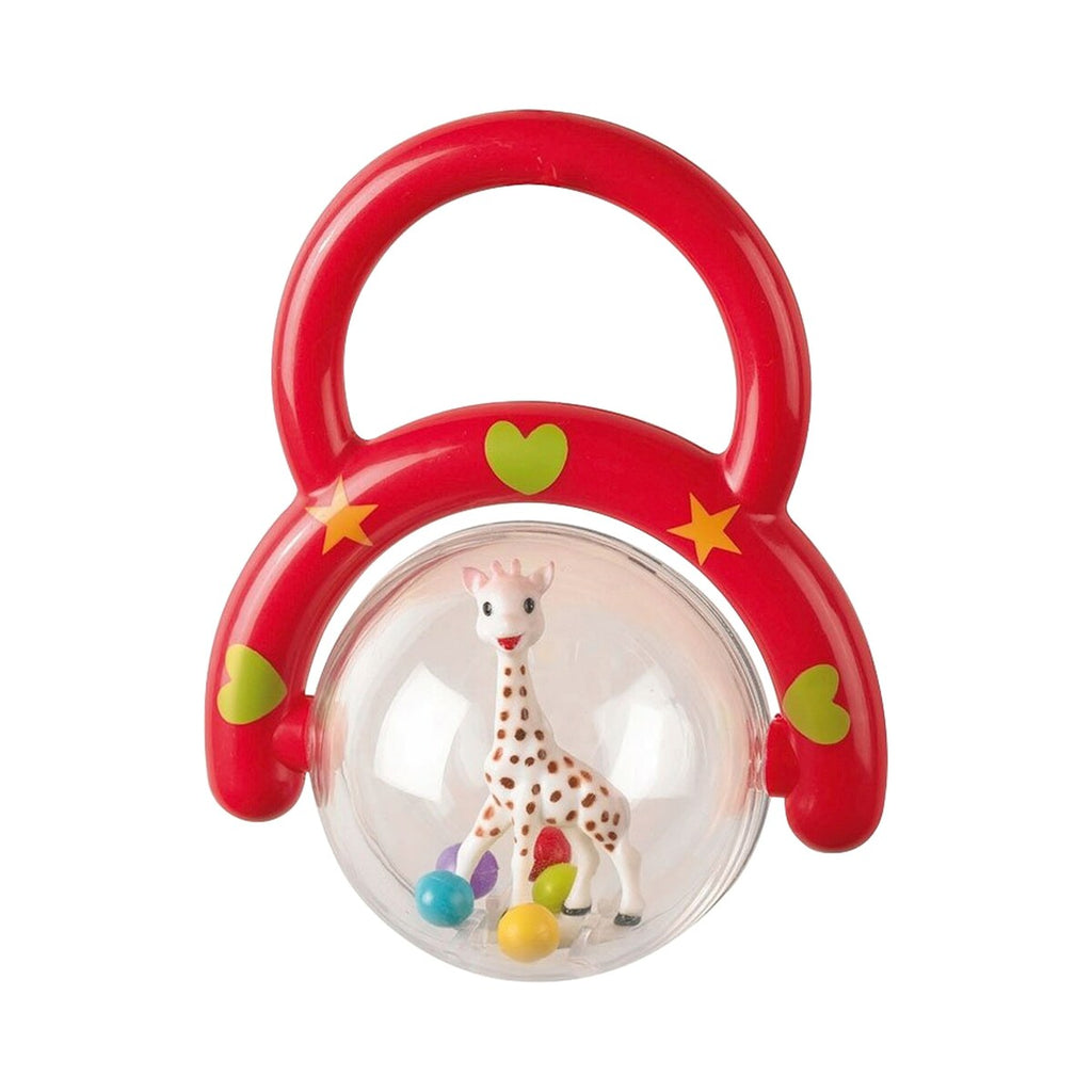 Detalj av naturkautsjuk biteleke fra Gavesett med biteleke, rangle og tøybok i naturgummi Sophie la girafe