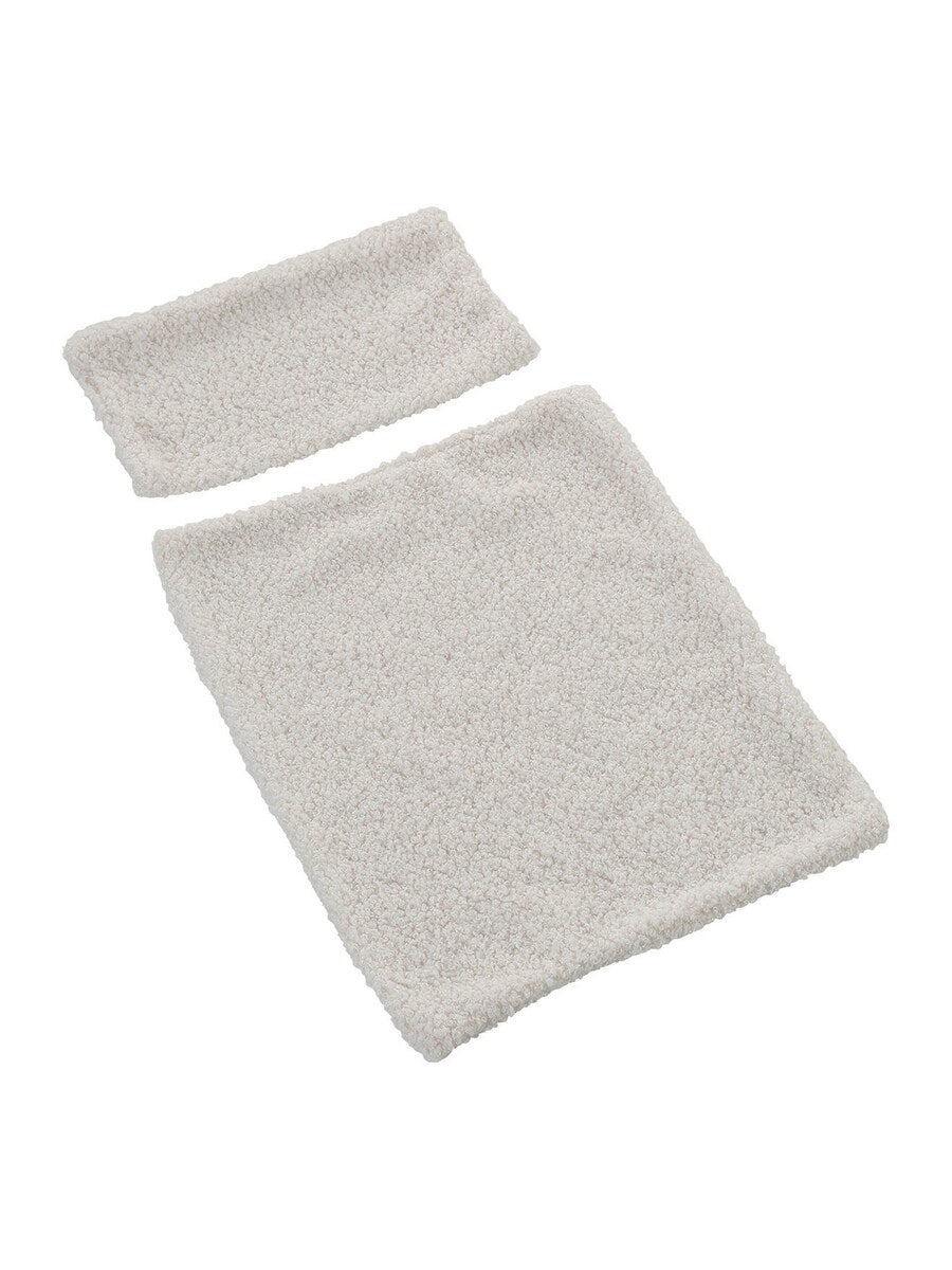 Montert Gåvogn i barnevognform tre FSC® 45x34 cm med avtagbart stofftak