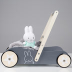 Montert Gåvogn med brems Miffy fra 12 mnd massivtre natur/mint
