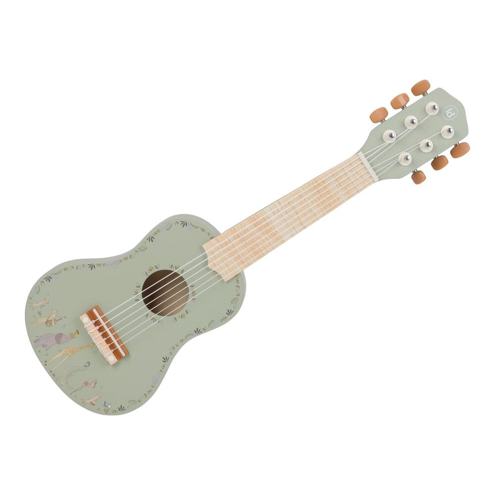 Bakside av Gitar i tre Safari Friends med 6 strenger - Little Dutch