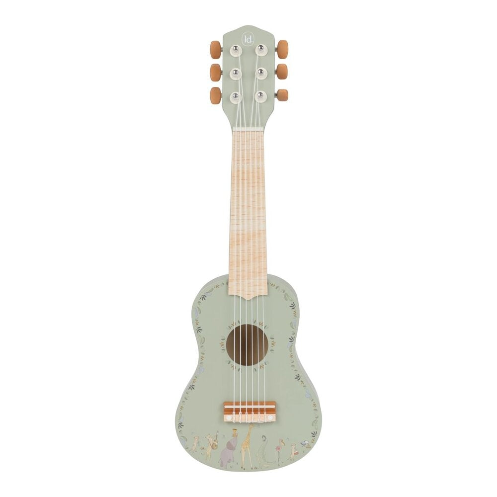 Gitar i tre Safari Friends med 6 strenger - Little Dutch forfra