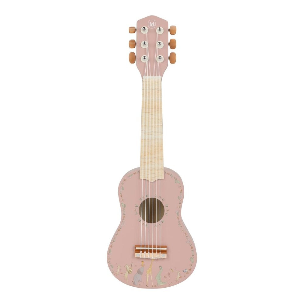 Gitar i tre Safari Friends med 6 strenger - Little Dutch i grønn farge