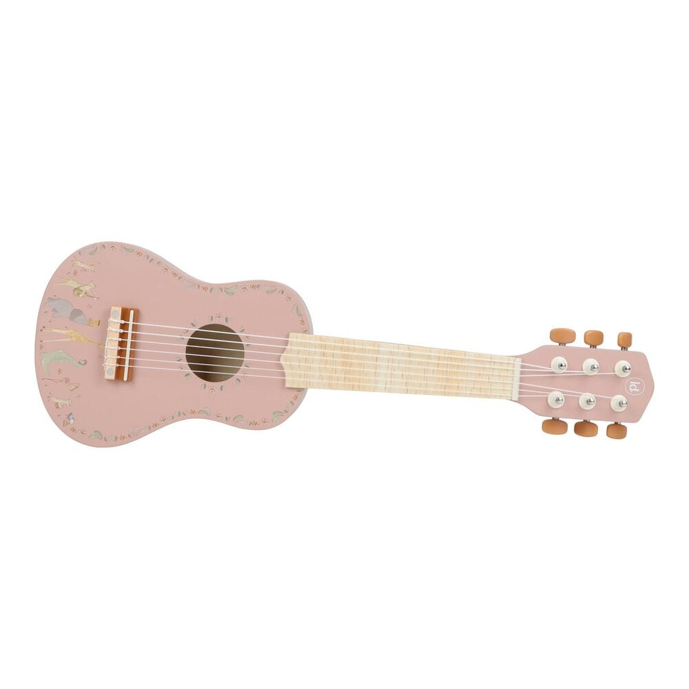 Gitar i tre Safari Friends med 6 strenger - Little Dutch med fokus på seks strenger