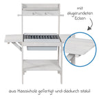 Detalj av avtakbar rist på Gjørmekjøkken BBQ i heltre