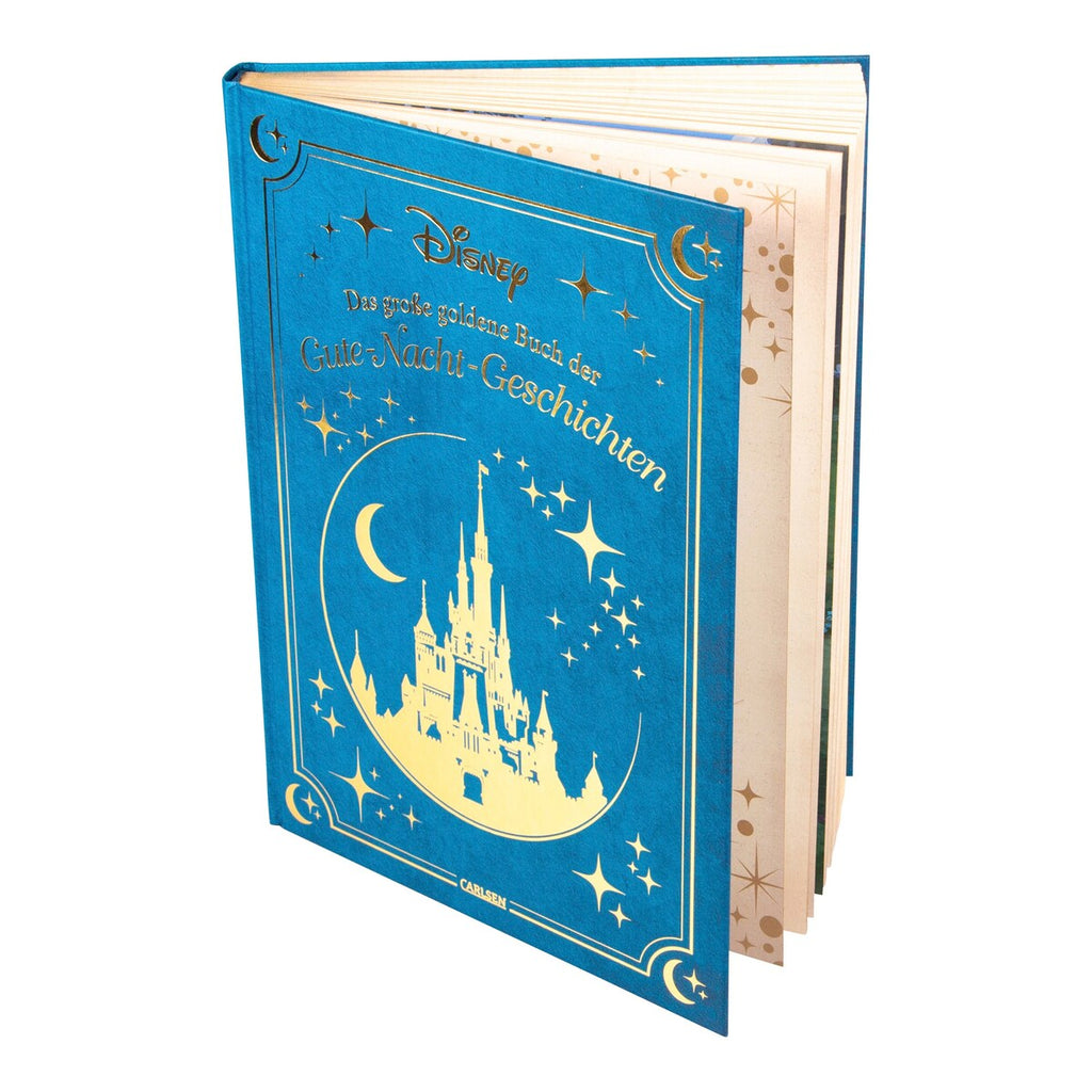 Illustrasjon med Disney-karakterer i Godnatteventyr Disney den store gylne boken