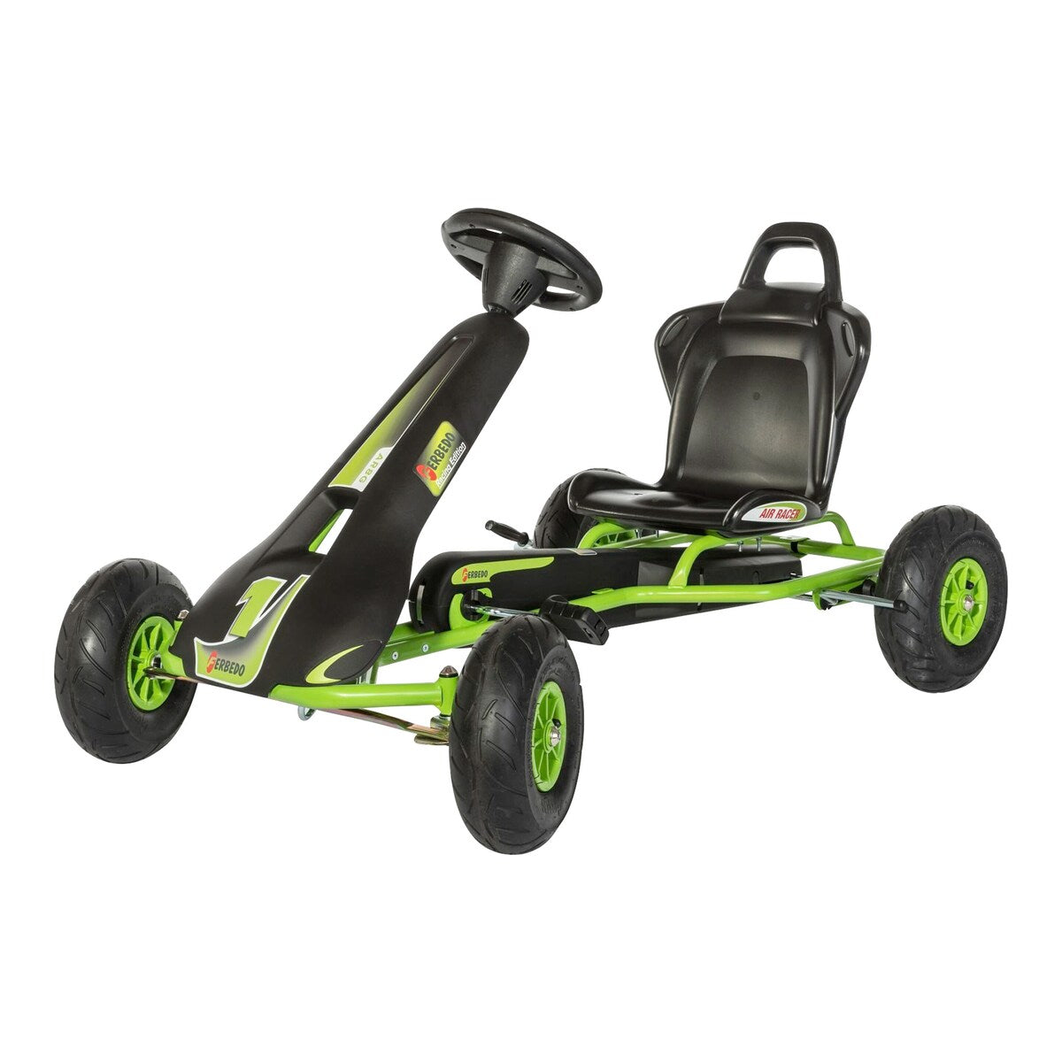 Gokart AR 8G fra 5 år opptil 150 cm med luftdekk forfra