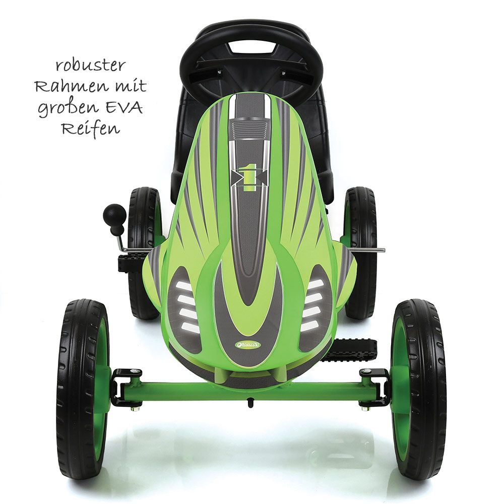 Detalj av justerbart skålsete på Gokart Speedster
