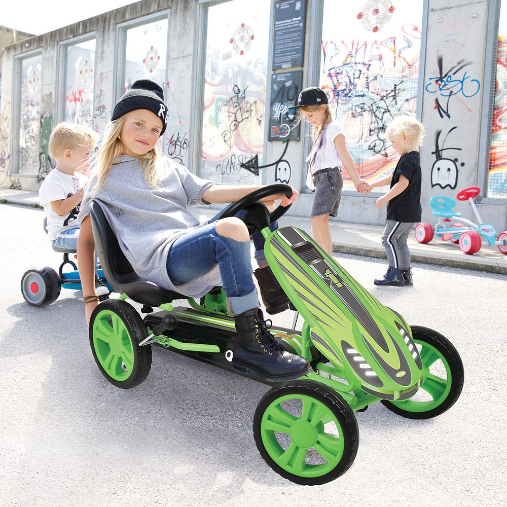 Sideprofil av Gokart Speedster med justerbart skålsete