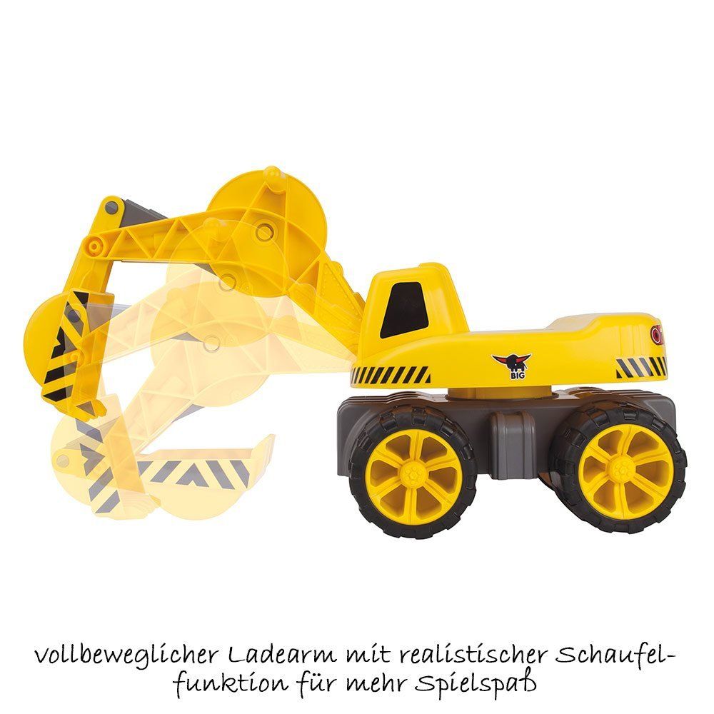 Detaljbilde av sete på Gravemaskin Power-Worker Maxi Digger med dreibart sete