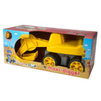 Barn som leker med Gravemaskin Power-Worker Maxi Digger med dreibart sete