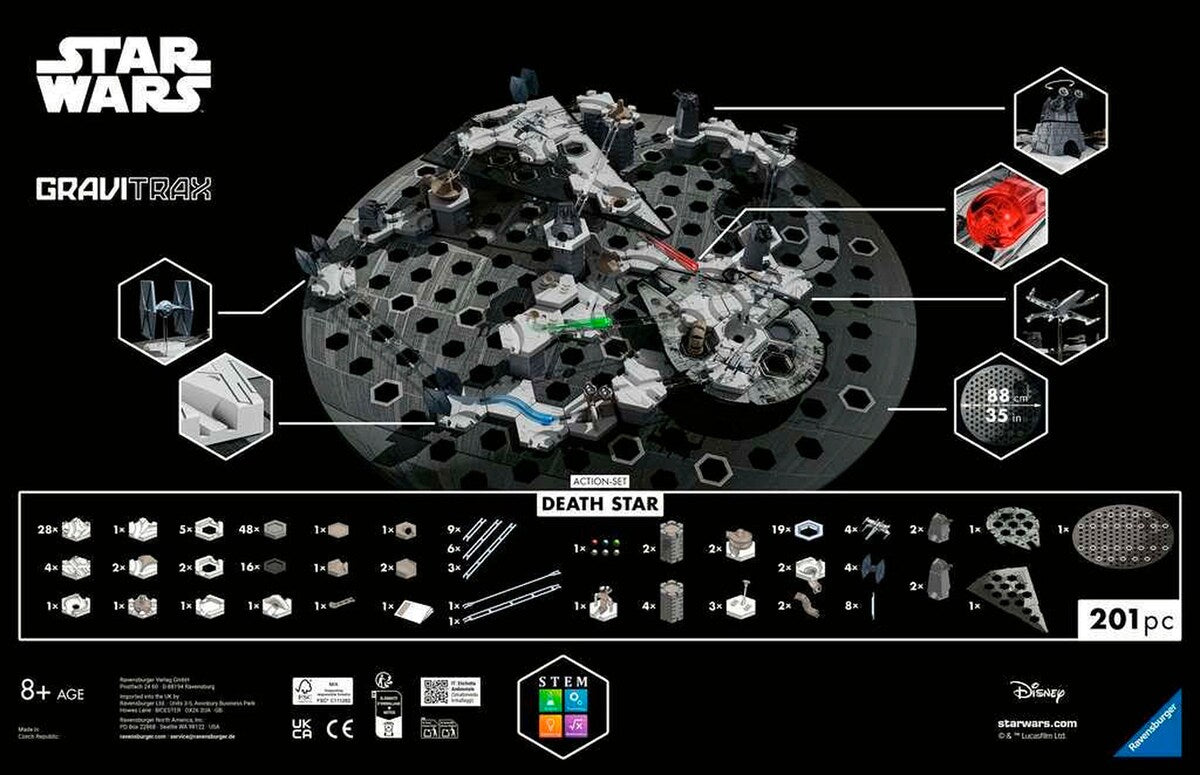 Detaljbilde av Magnetic Cannon i GraviTrax Action-sett Death Star