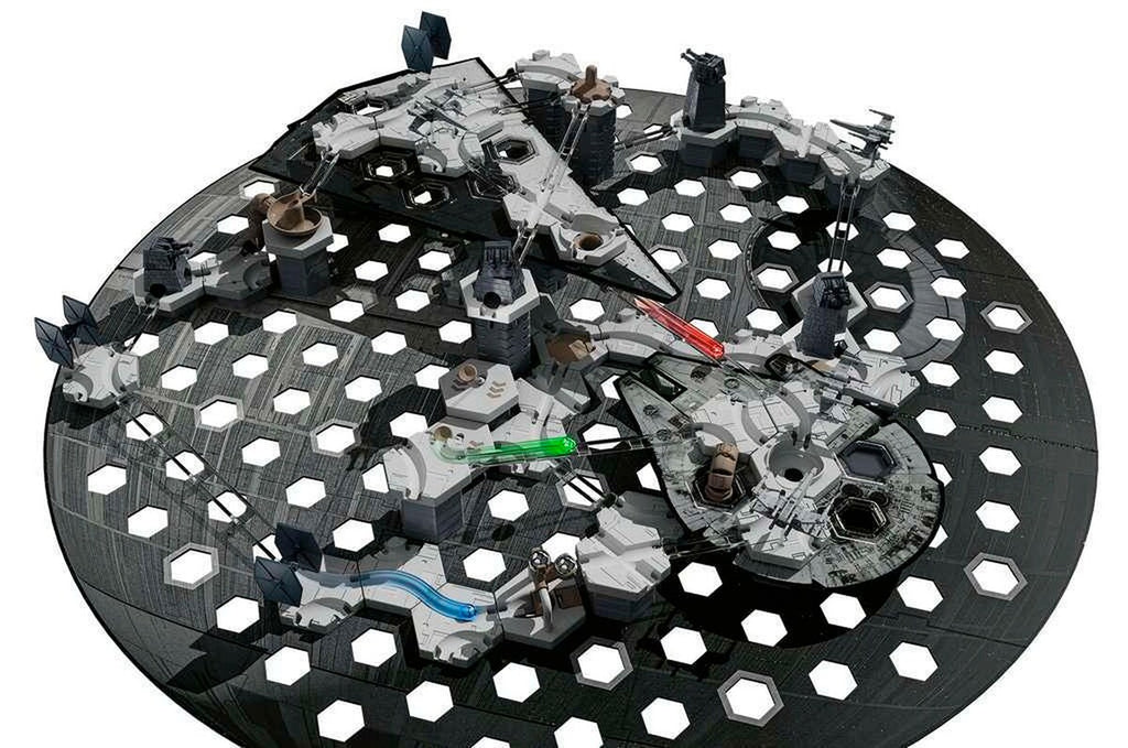 Nærbilde av TIE Fighter i GraviTrax Action-sett Death Star