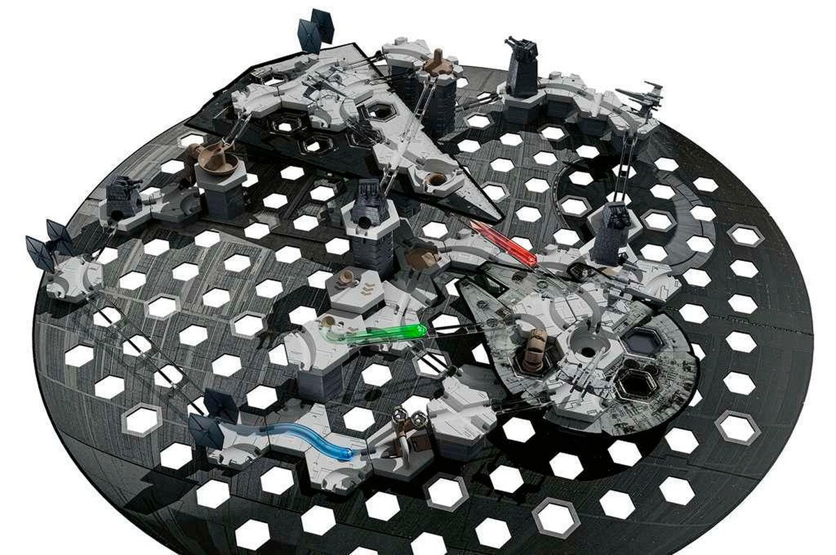 Nærbilde av TIE Fighter i GraviTrax Action-sett Death Star