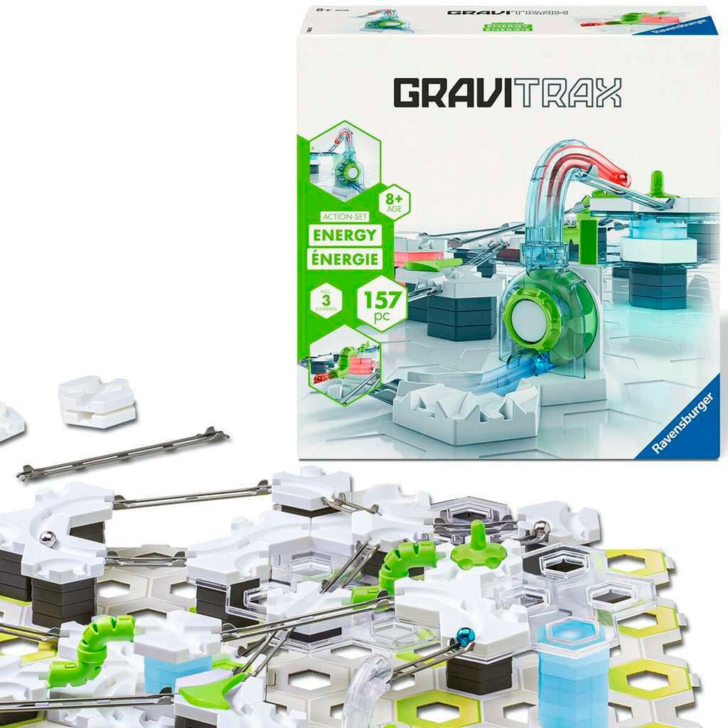Montert GraviTrax Action-sett Energy kulebane med Power Element Light