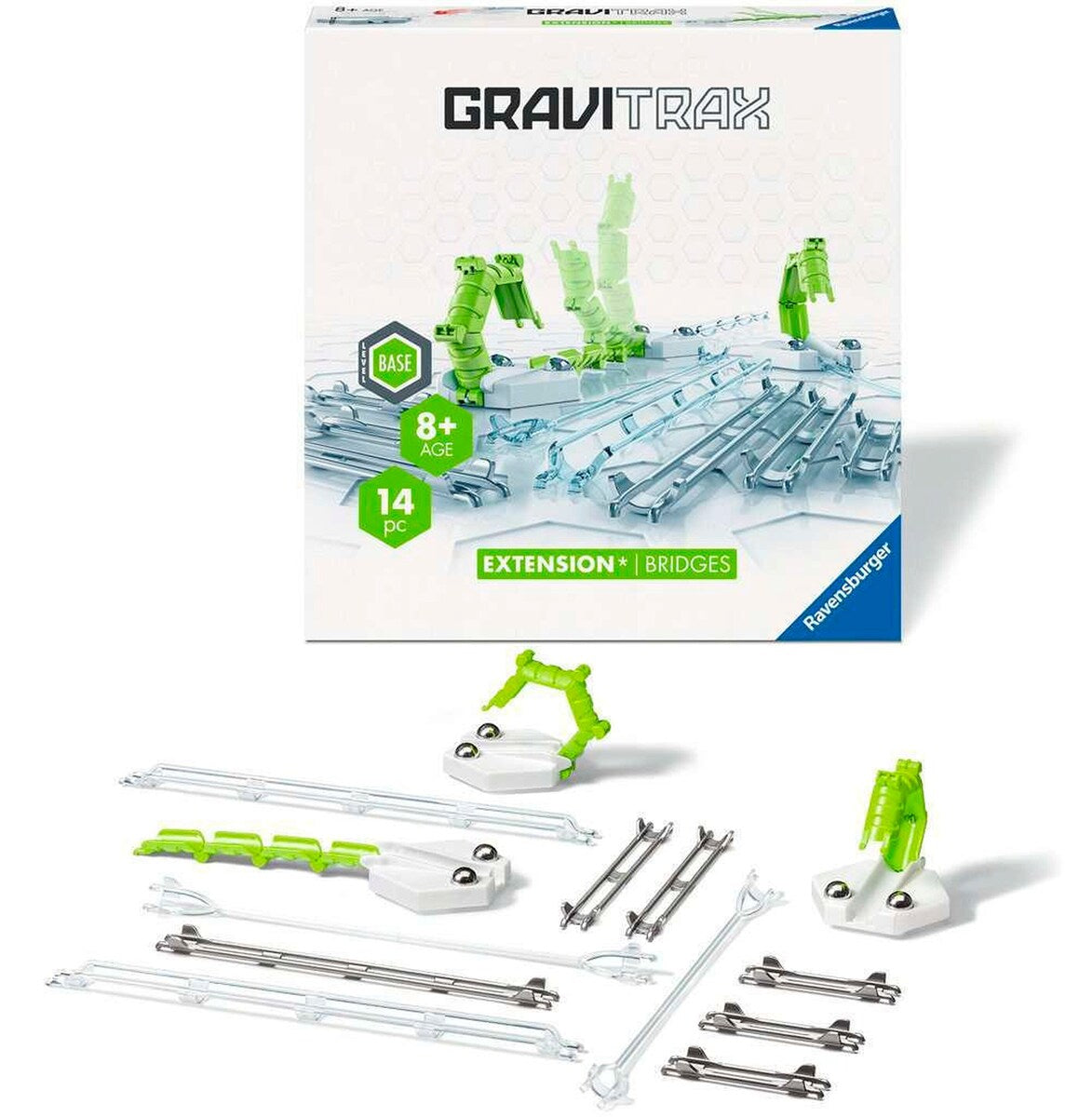 Detalj av justerbar bro i GraviTrax Extension Bridges
