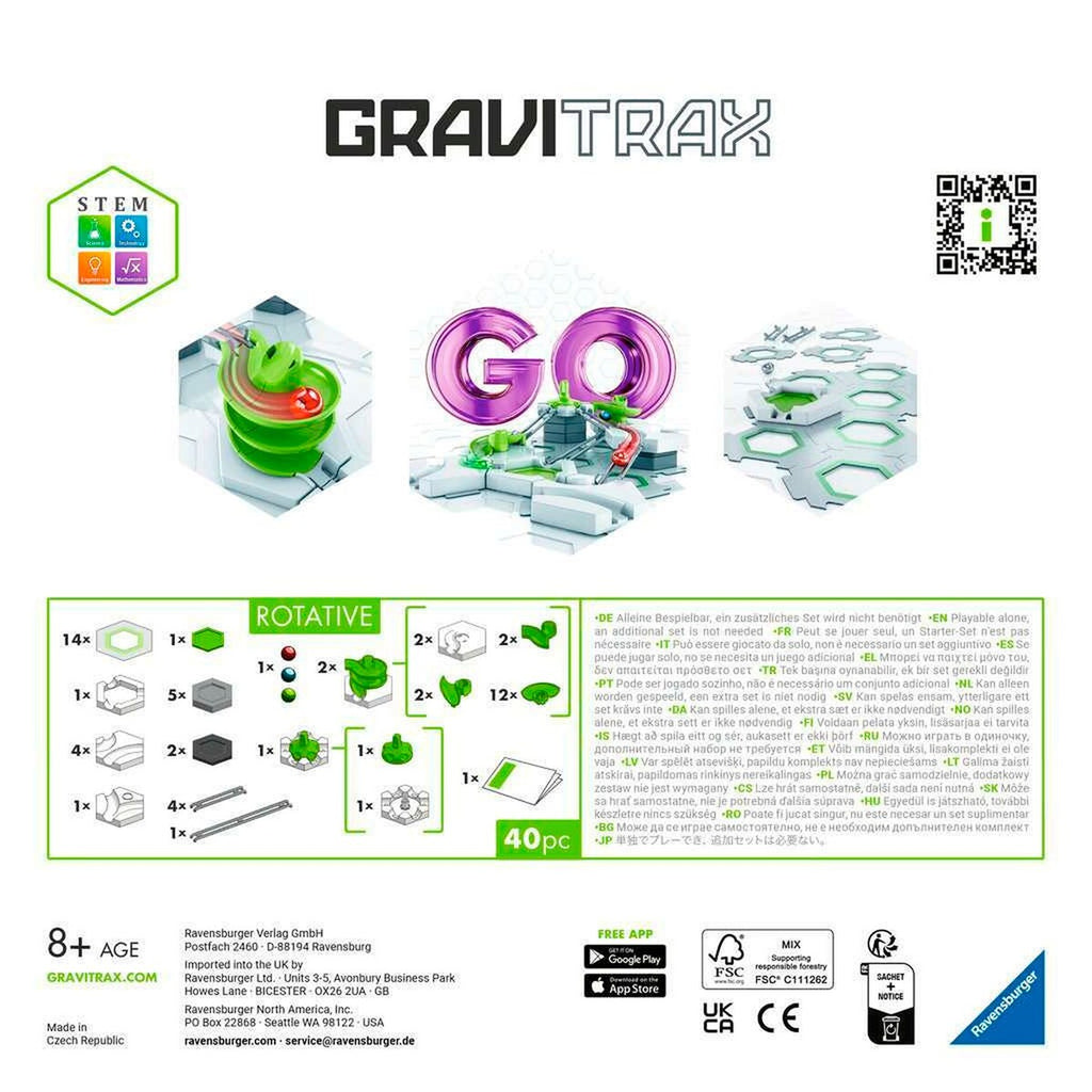 GraviTrax GO Rotative kulebane byggesett bakside