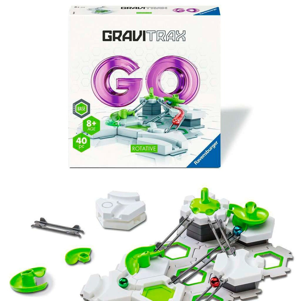 Montert GraviTrax GO Rotative kulebane byggesett med kuler