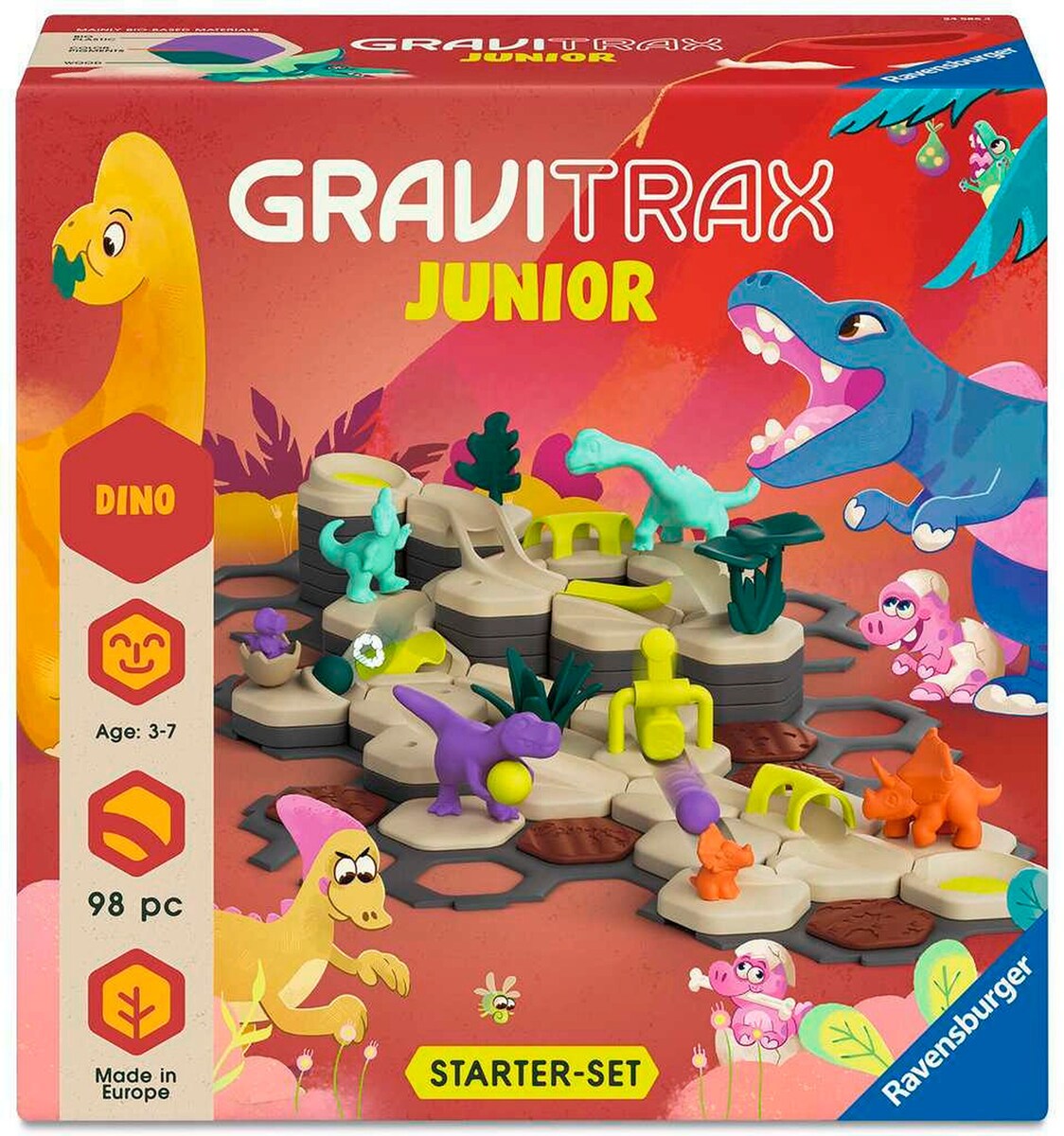 GraviTrax Junior starter-sett L Dino byggesett forfra