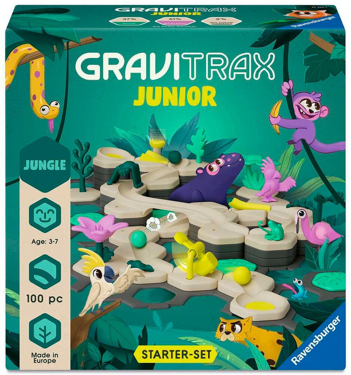 GraviTrax Junior Starter-sett L Jungle kulebane forfra