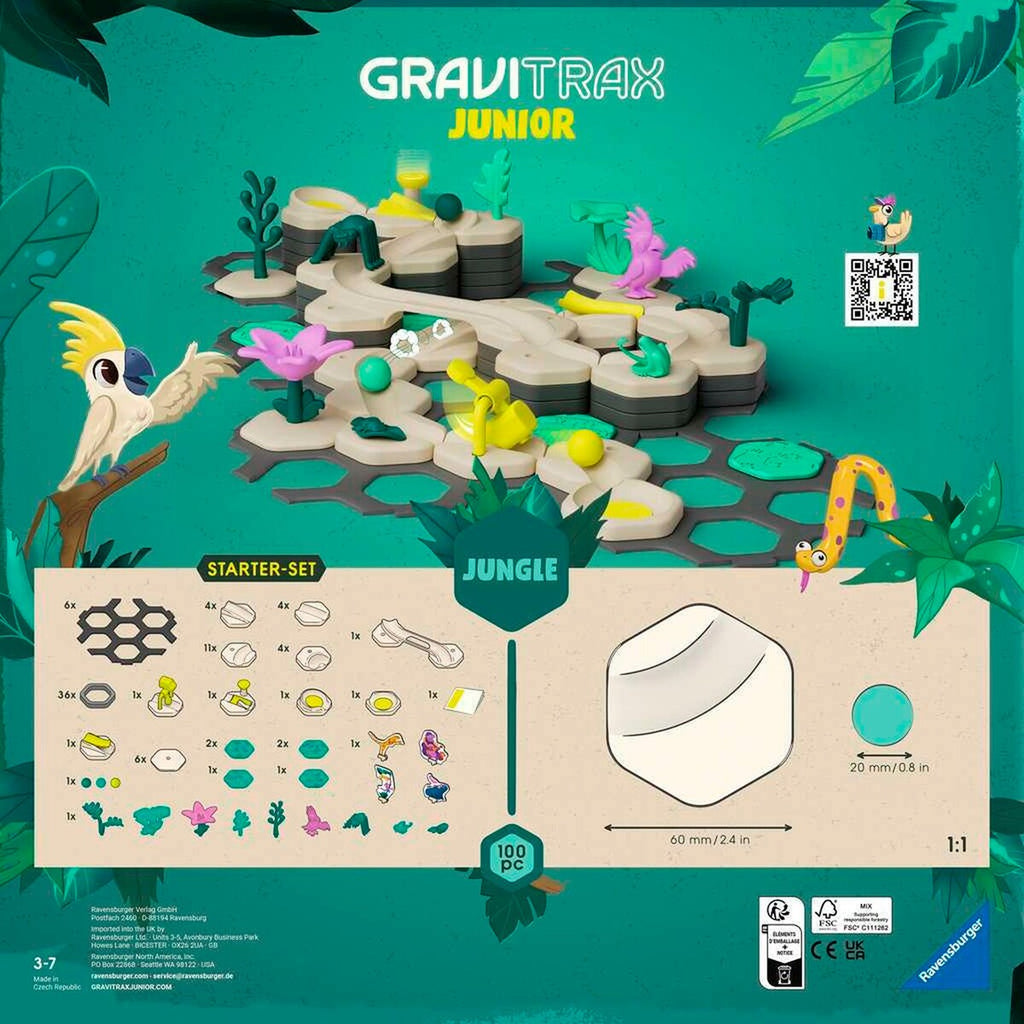 GraviTrax Junior Starter-sett L Jungle kulebane bakside