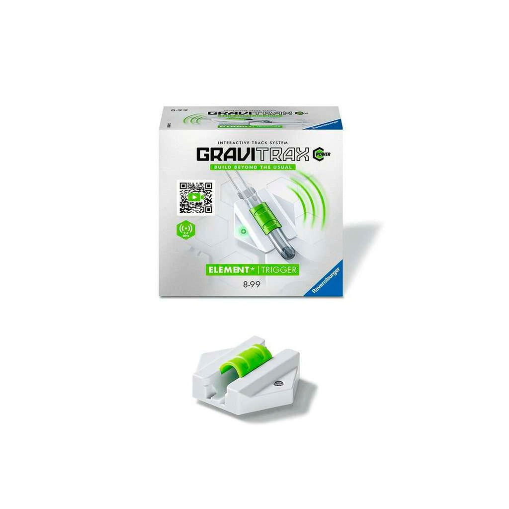 Detalj av GraviTrax POWER Trigger elektronisk element kulebane