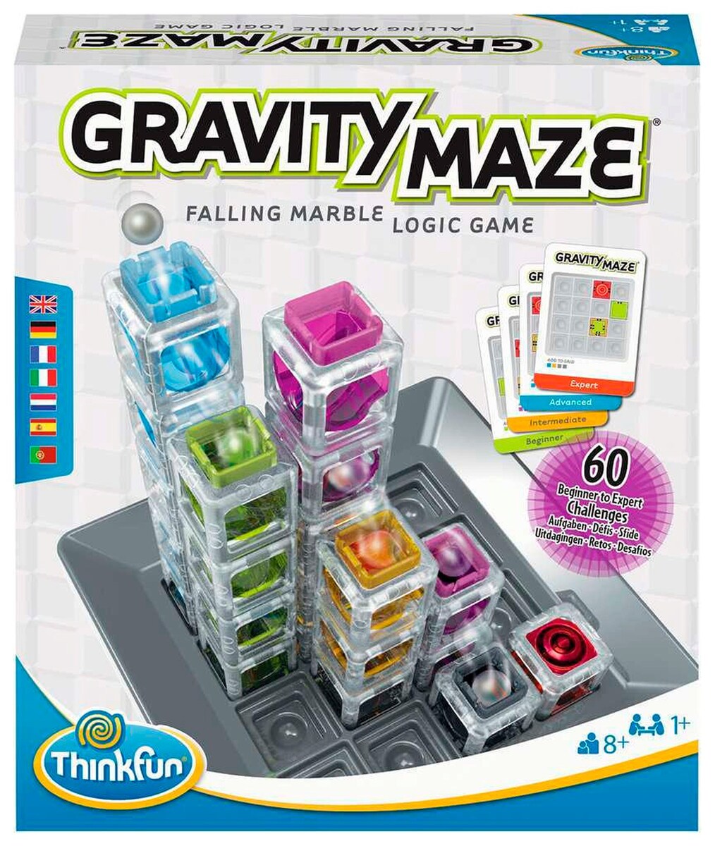Gravity Maze kulebane-logikkspill med 60 oppgaver forfra