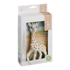 Gripeleke giraff i naturgummi 19 cm forside Sophie la girafe