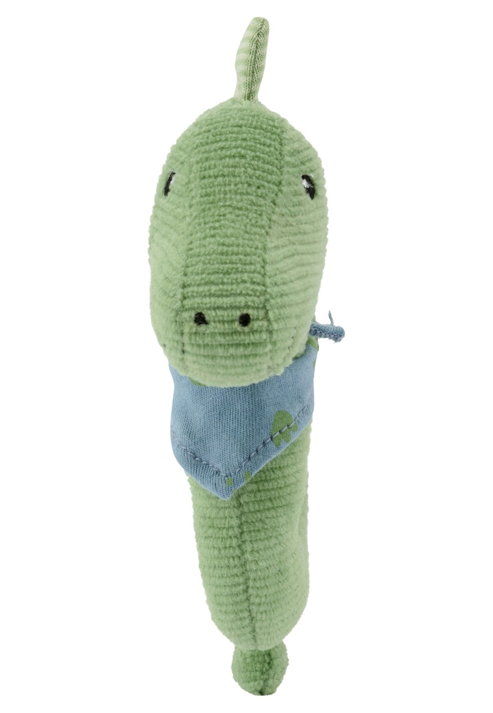 Bakside av Gripering Dino Rexi med rangle