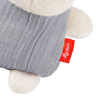 Gripering kanin med rangle og knitrelyd montert i barnevogn