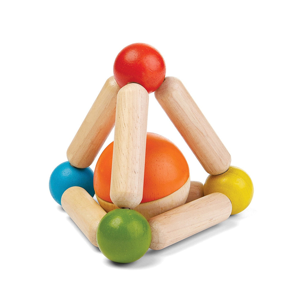 Gripering pyramide fargerik i gummibaumtre bakside