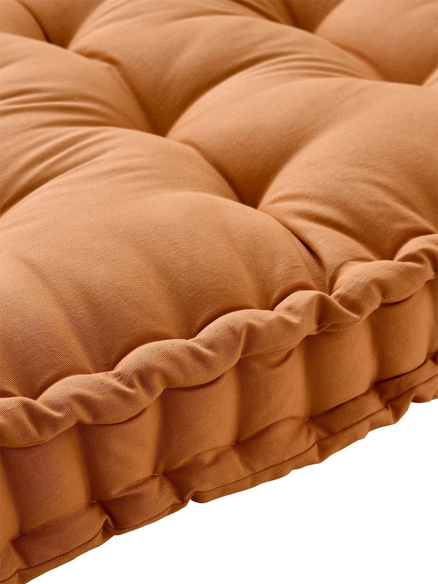 Gulvmadrass for barnerom futon-stil bomull Oeko-Tex i zimt farge