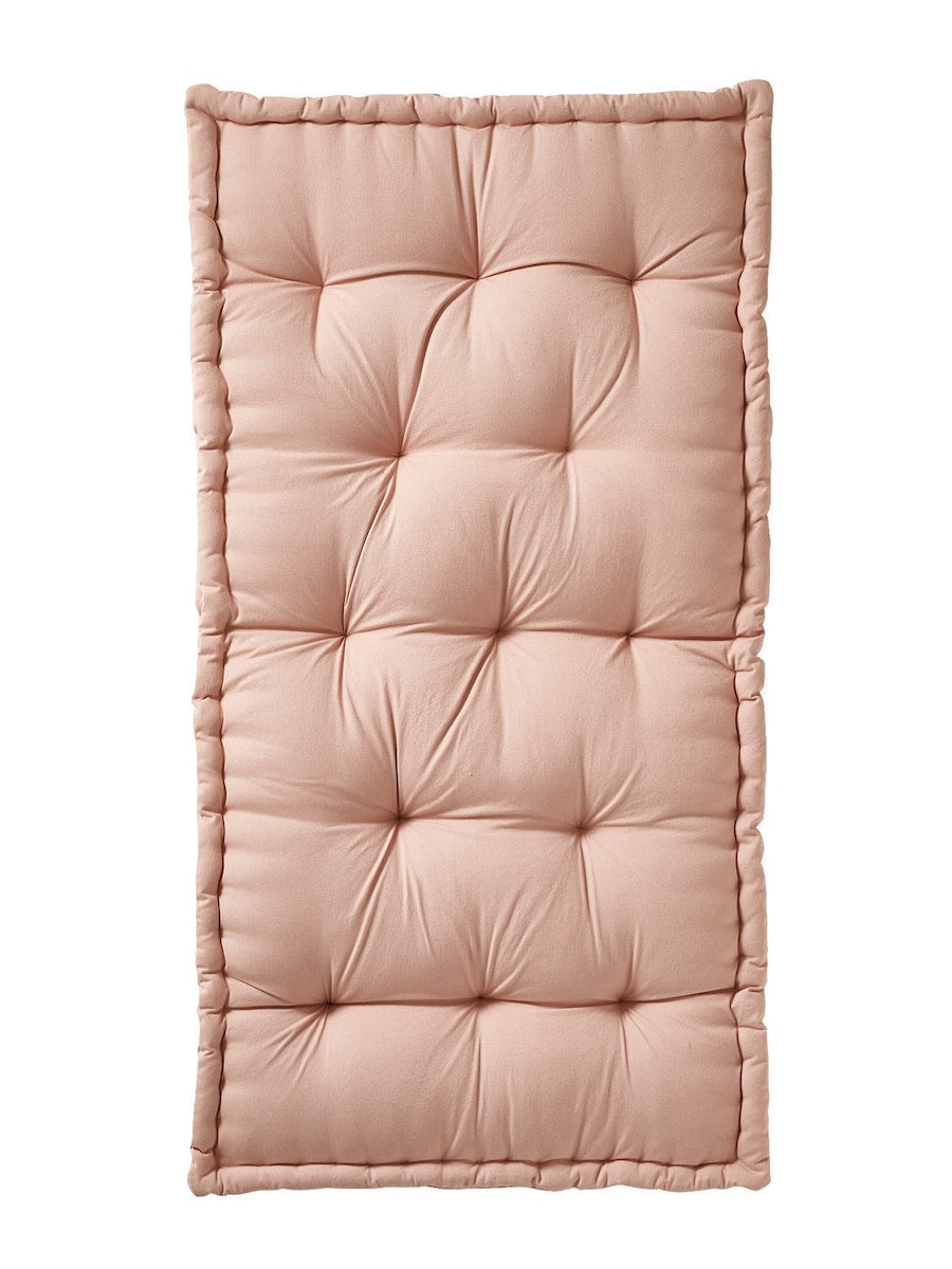 Gulvmadrass for barnerom futon-stil bomull Oeko-Tex i rosa farge