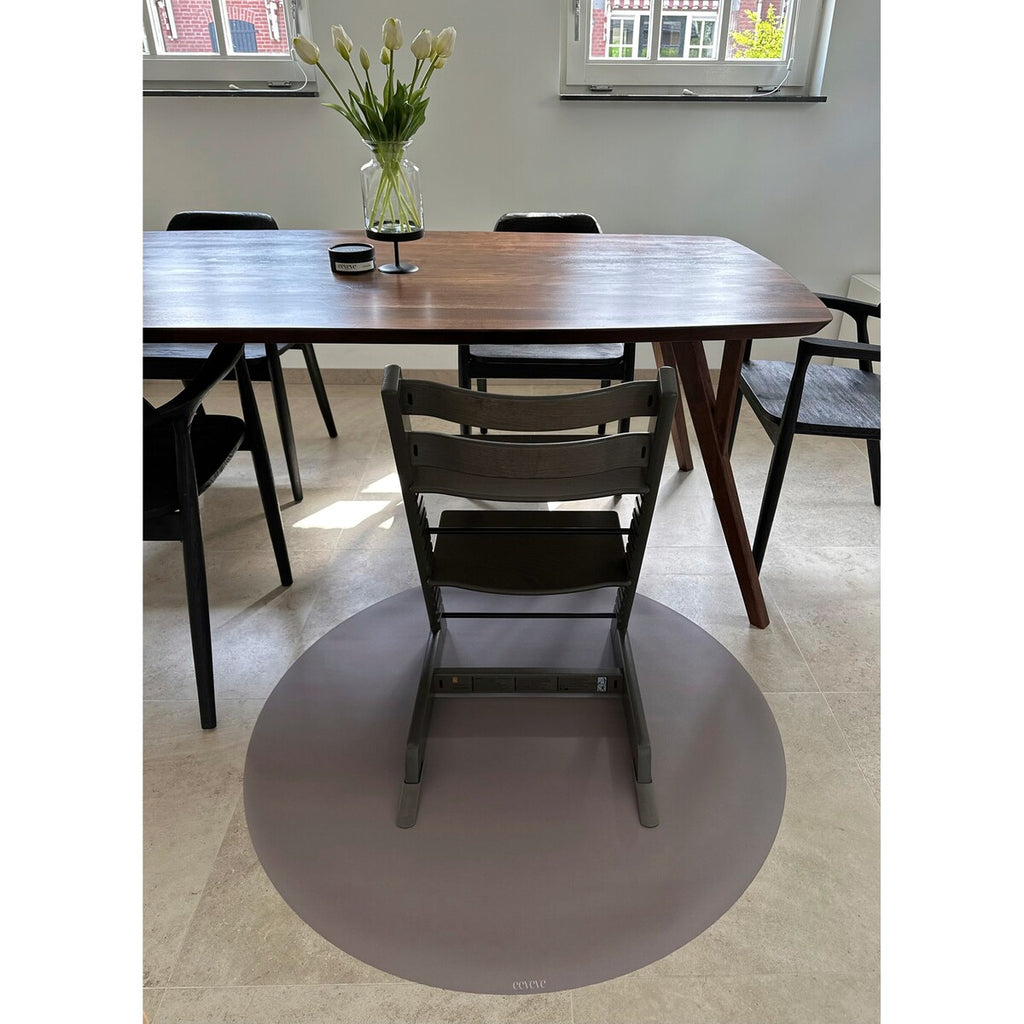 Gulvmatte for barnestol Ø 110 cm med sklisikring - eeveve