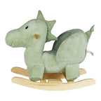 Gyngedyr Dino Rexi i plysj og tre bakside