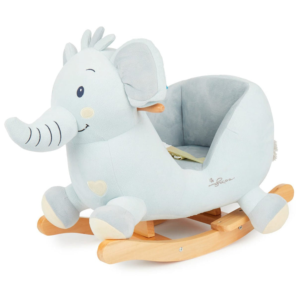 Gyngedyr elefant Tiko i plysj fra 9 mnd 60x48x33 cm - Bieco