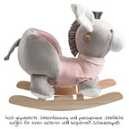 Gyngedyr Emmi Girl i tre med plysj bakside