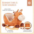 Gyngedyr hest Calimero montert i barnerom