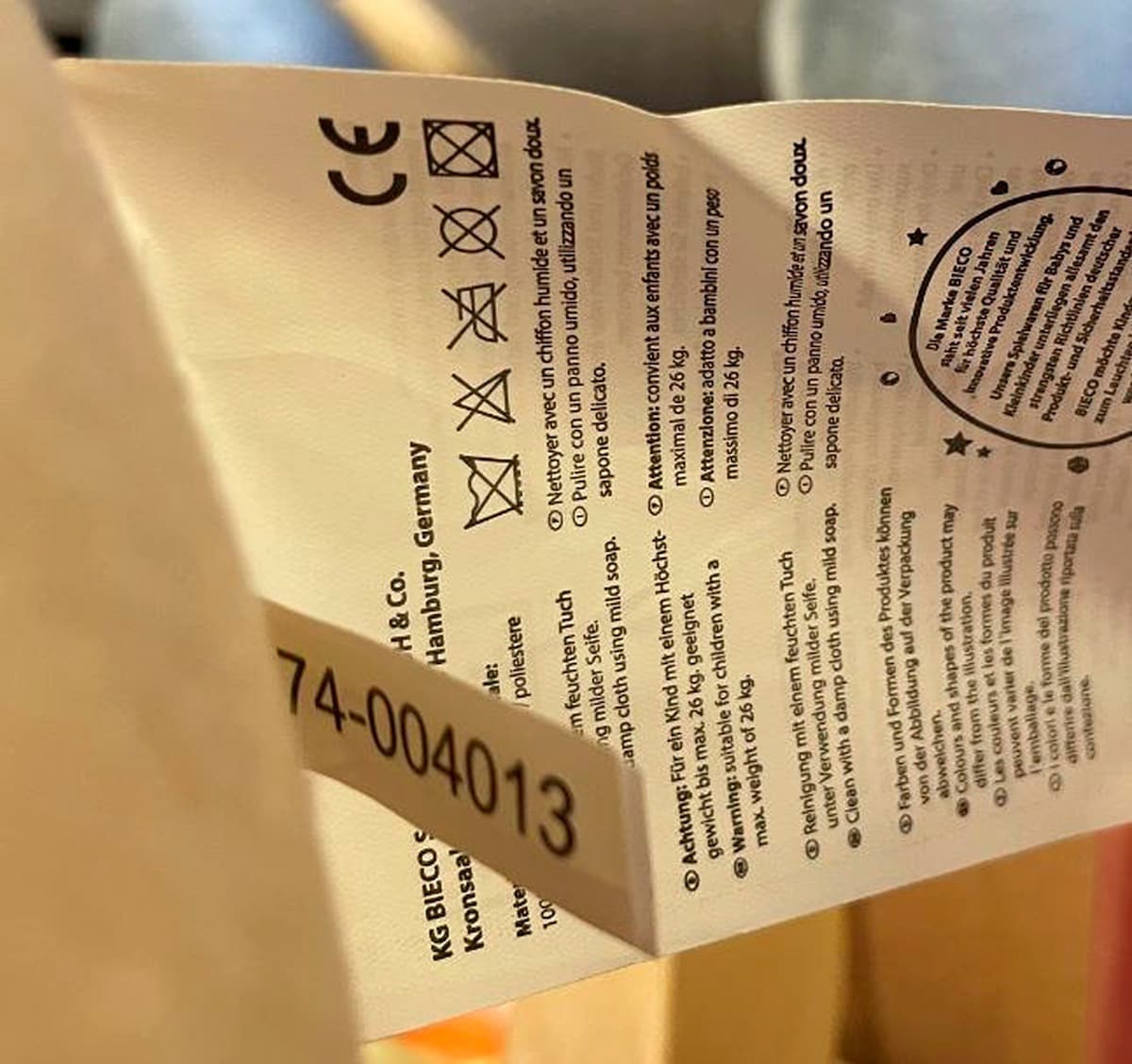 Sikkerhetsbelte på Gyngedyr kanin Hopsi